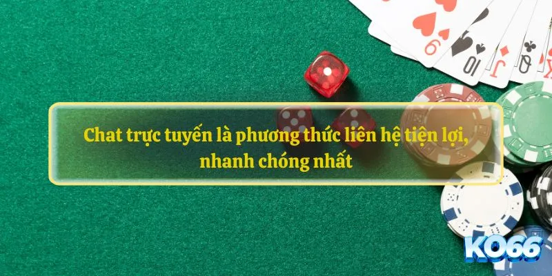 Chat trực tuyến là phương thức liên hệ tiện lợi, nhanh chóng nhất