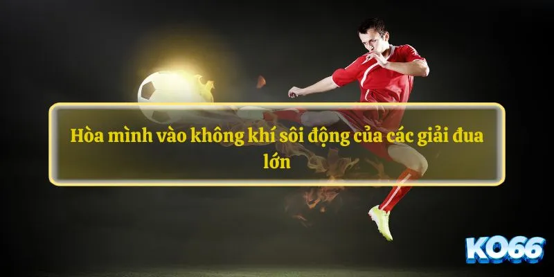 Hòa mình vào không khí sôi động của các giải đua lớn